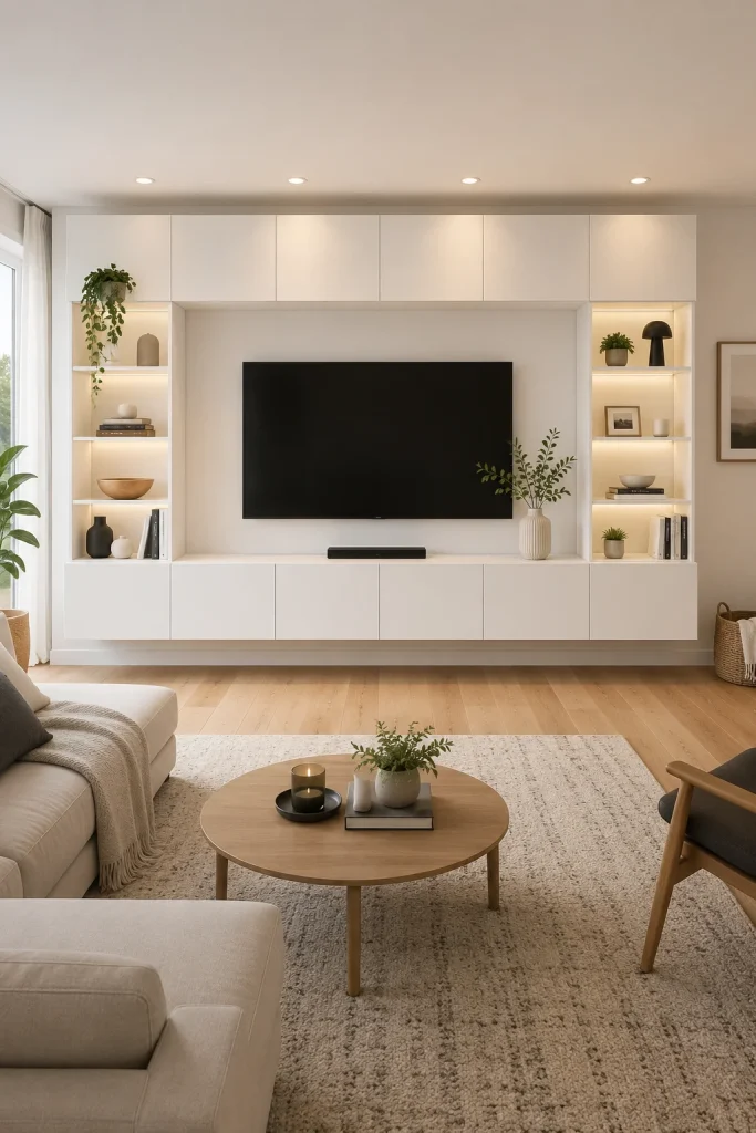 Full-Width Floating Besta Wall Unit