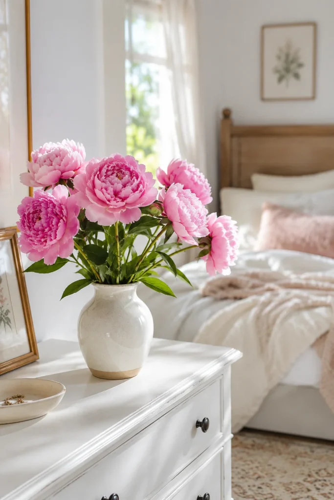 Display Fresh Cut Flowers on Your Dresser