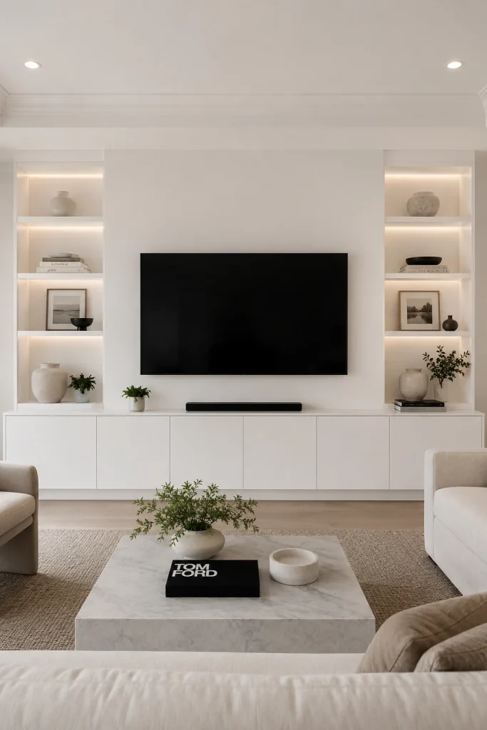 12. Besta Frameless Built-In Look with Drywall