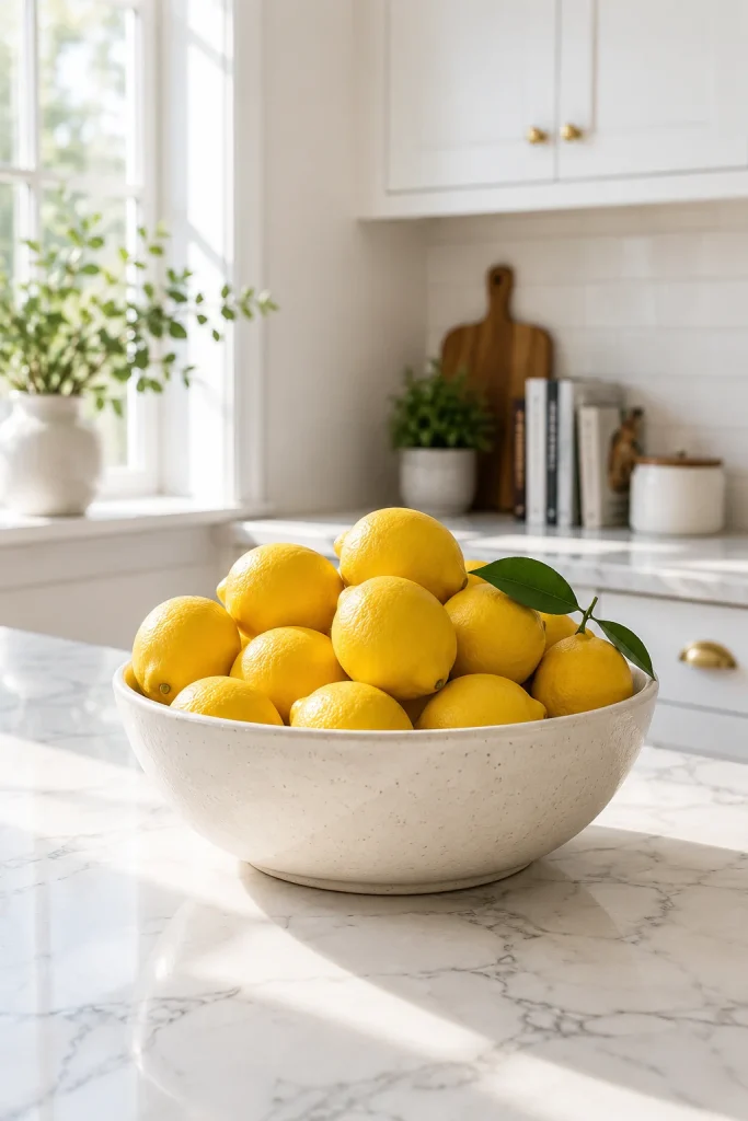32 Spring Home Decor Ideas for a Fresh Stylish Seasonal Look 12 Decorate with Citrus
