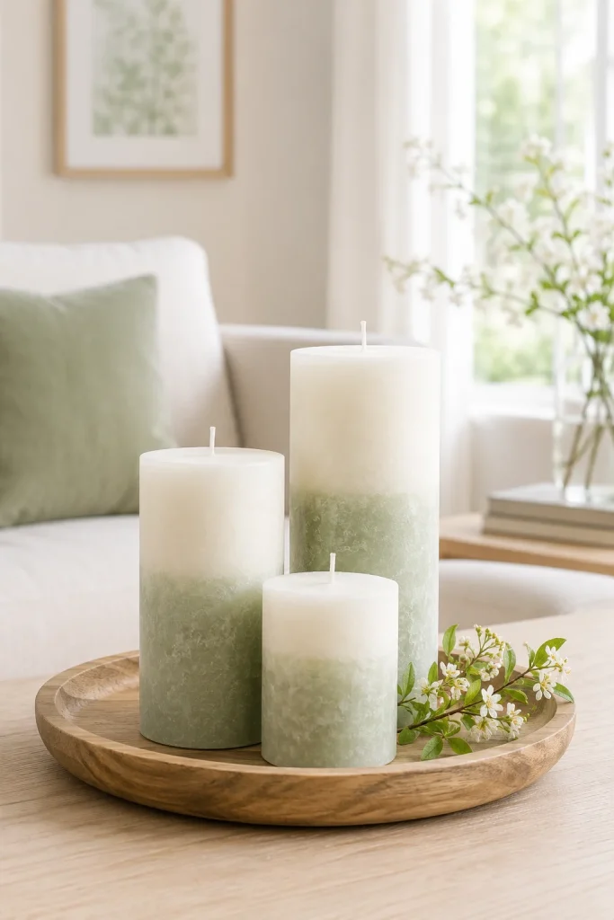 Use Candles in Soft, Seasonal Scents