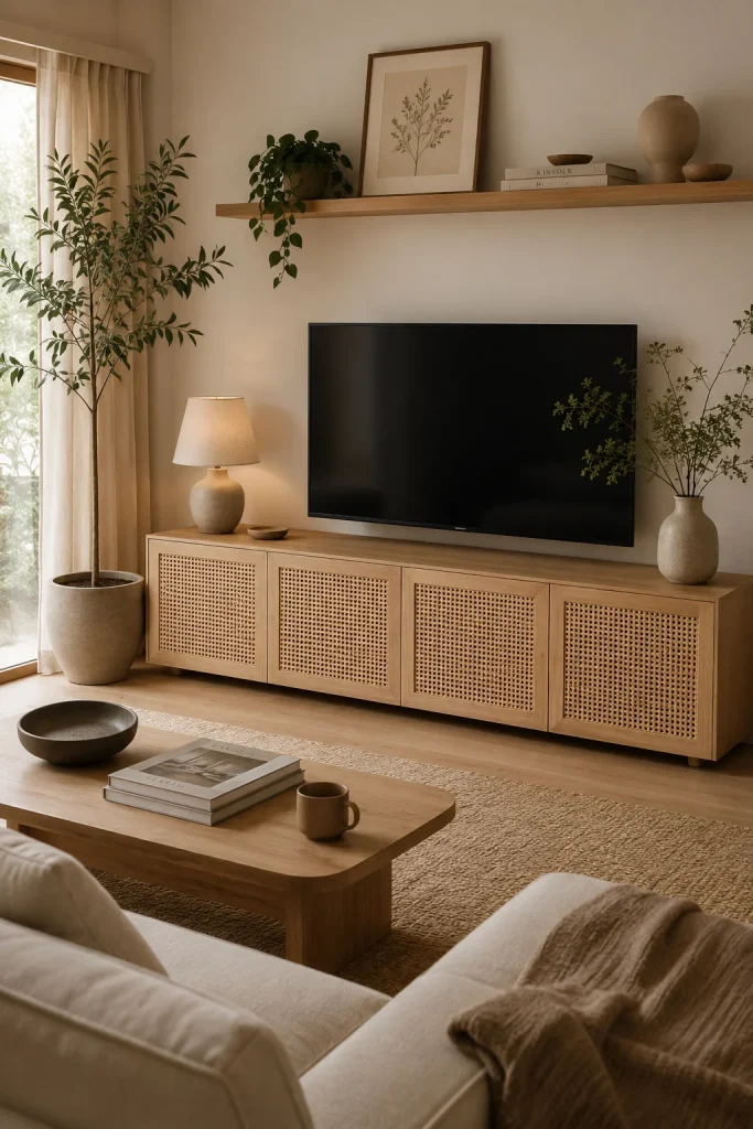 Besta with Rattan or Woven Door Fronts