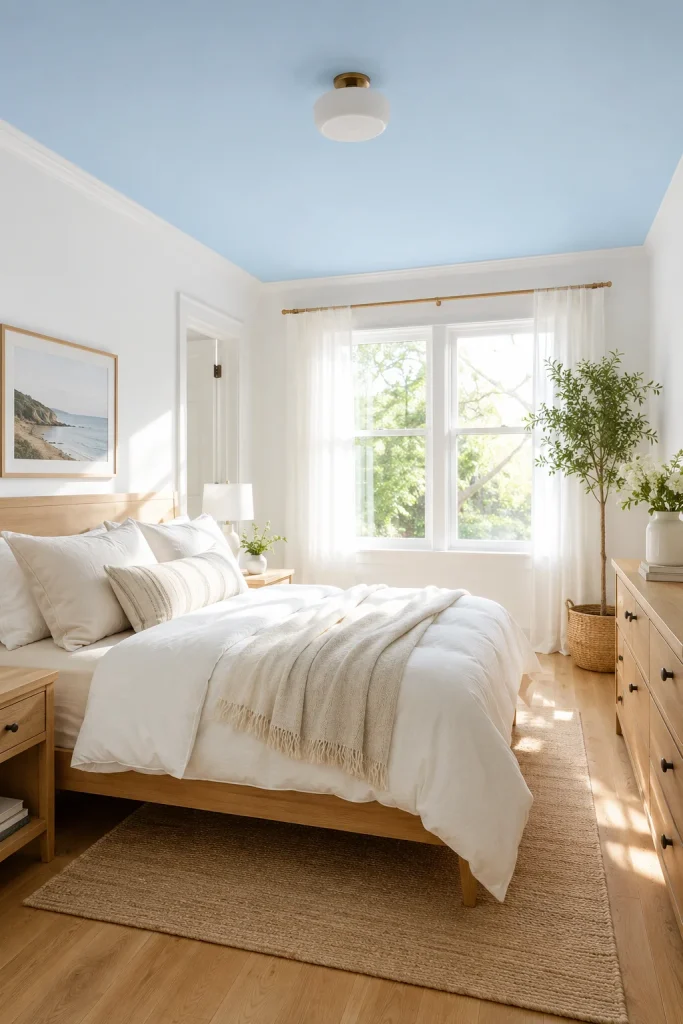 Paint the Ceiling a Soft Sky Blue