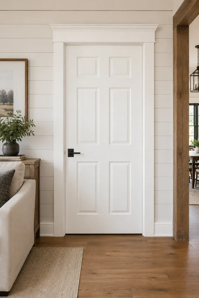 Paneled Interior Doors and Trim for Added Character