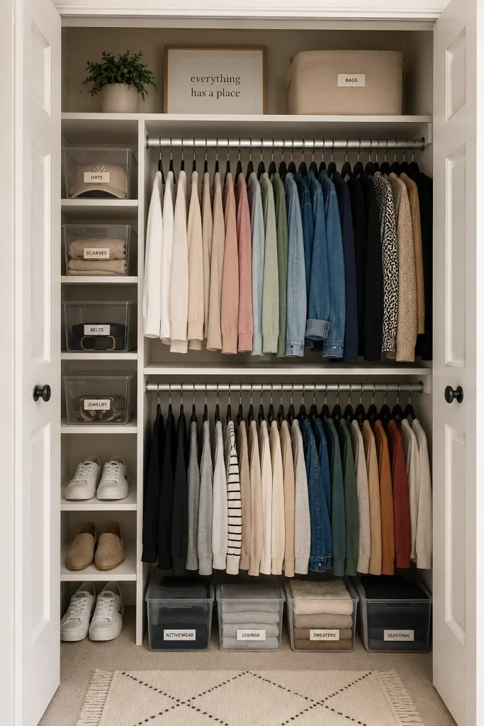 Organize the Closet to Maximize Every Inch