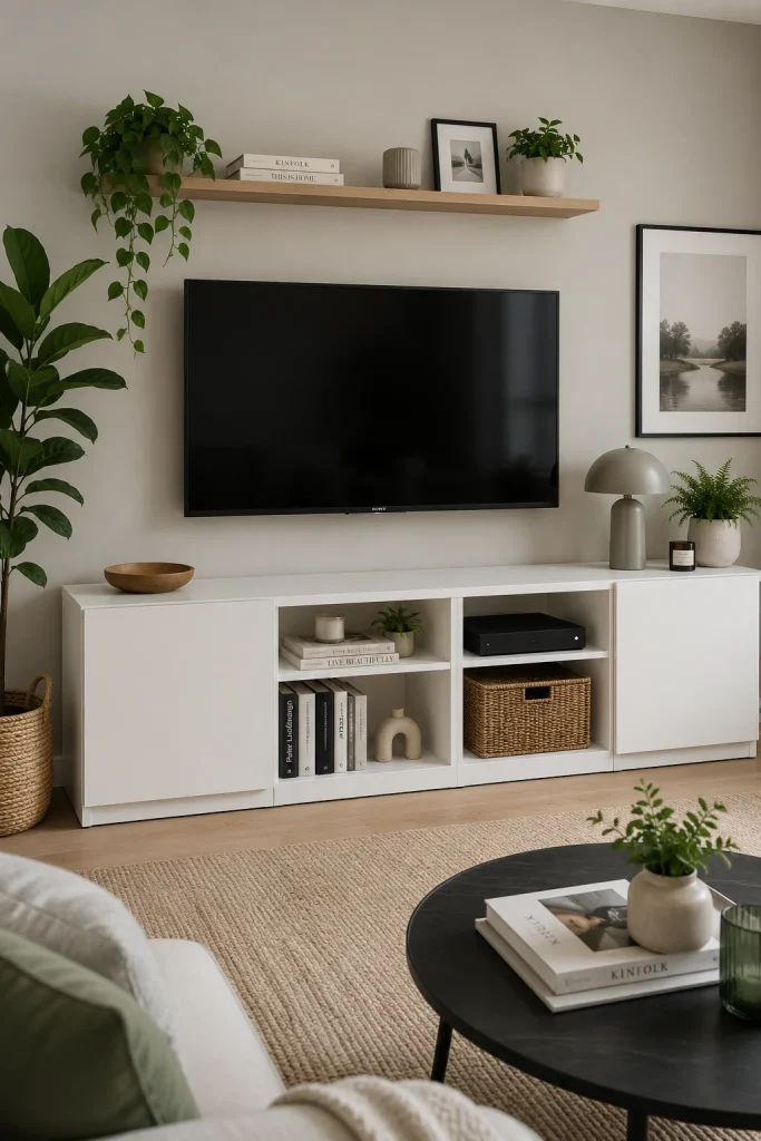 IKEA Besta TV Wall Ideas for Sleek Modern Living Rooms