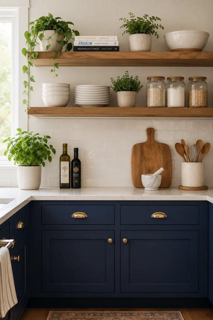 32 Best Small Galley Kitchen Remodel Ideas to Maximize Space 2 Switch to Open Shelving on One Wall