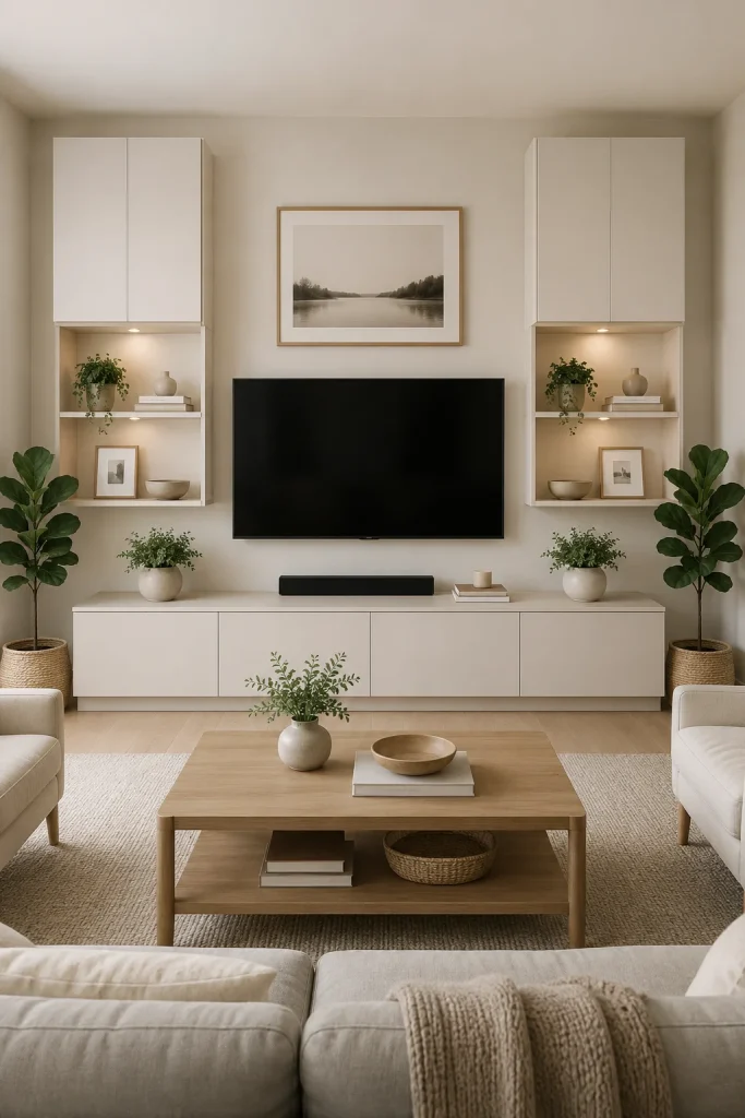Besta TV Wall with Symmetrical Styling