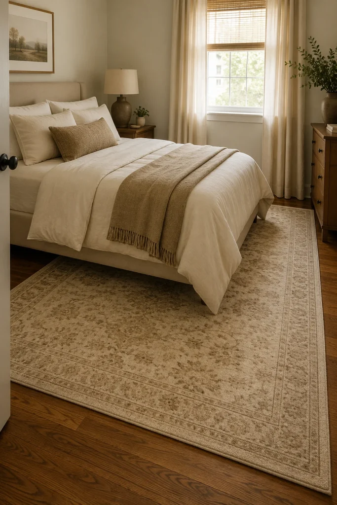 Use Rugs to Define Space and Add Warmth