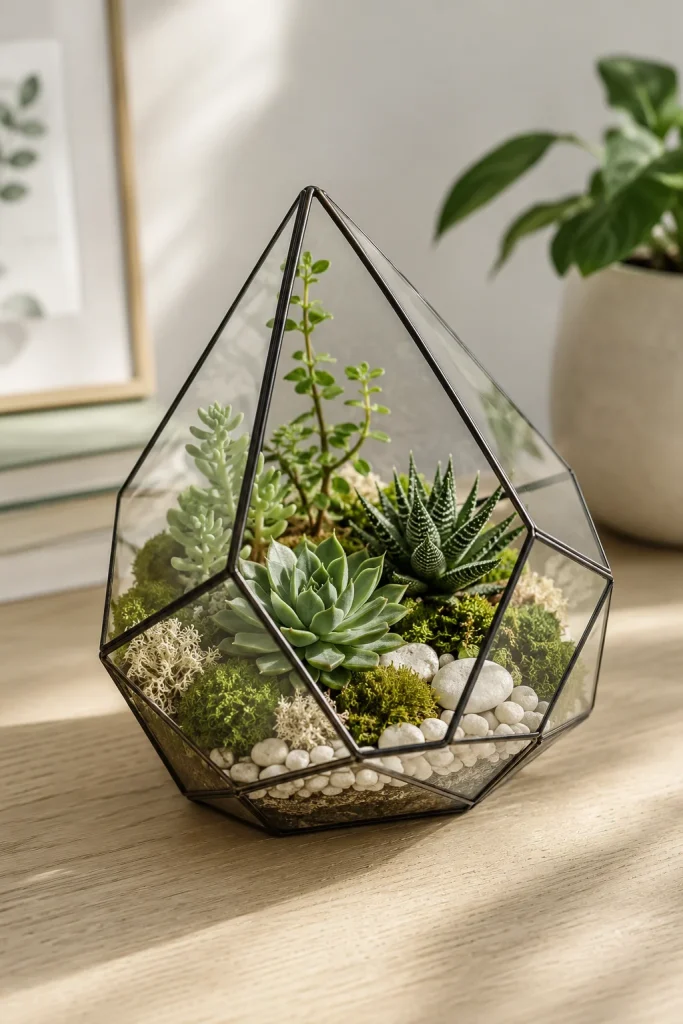 32 Spring Home Decor Ideas for a Fresh Stylish Seasonal Look 24 Add a Garden-Inspired Terrarium
