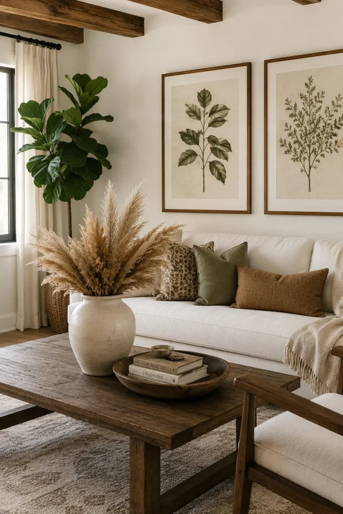 Botanical Print Styling for a Natural, Living Feel