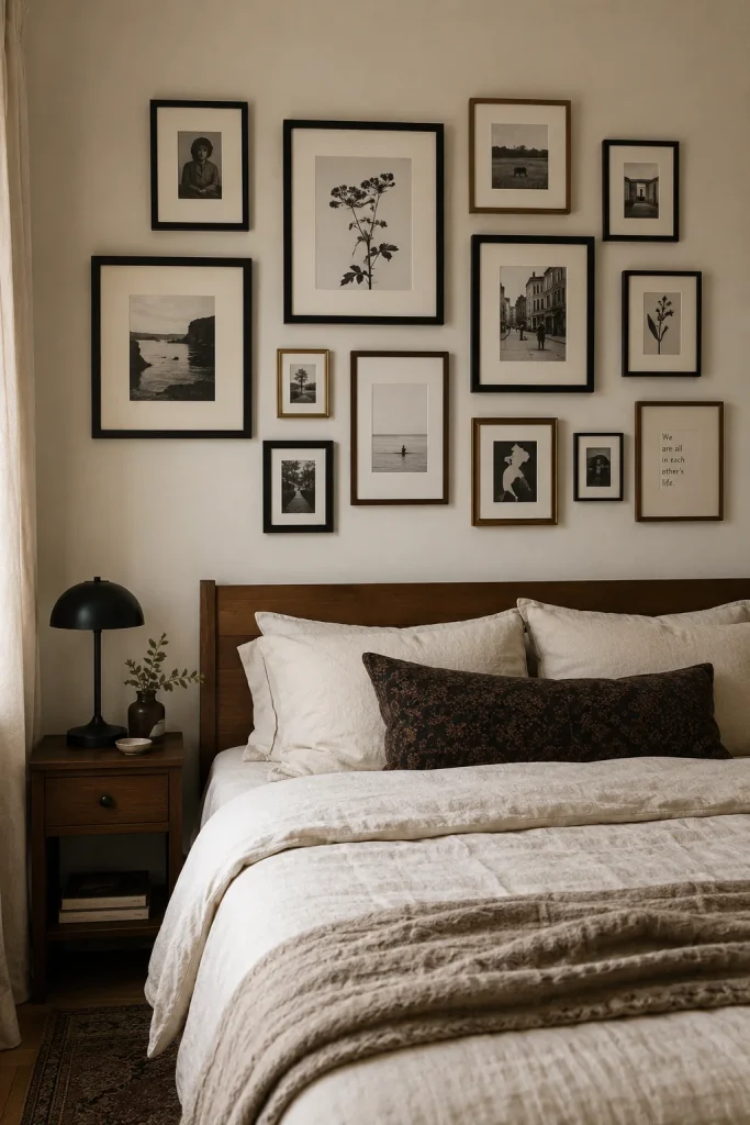 Try a Gallery Wall to Add Art Without Cost