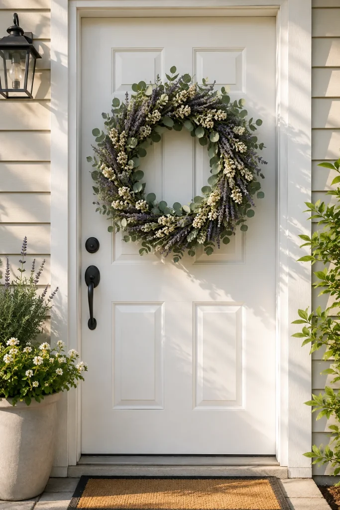 32 Spring Home Decor Ideas for a Fresh Stylish Seasonal Look 29 Hang a Spring Wreath