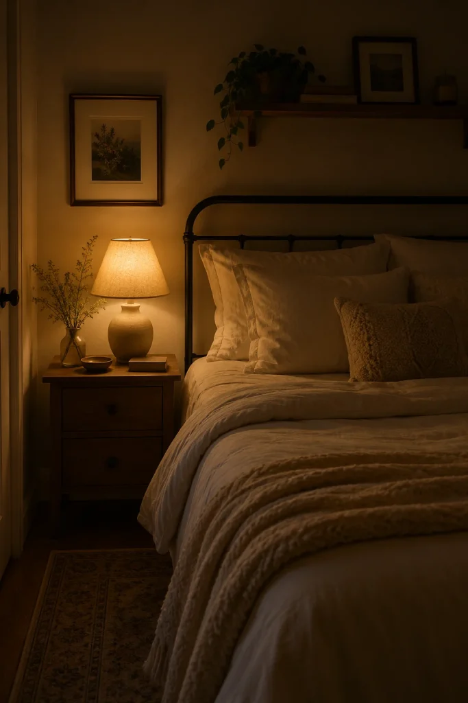 Swap Overhead Lighting for a Bedside Lamp