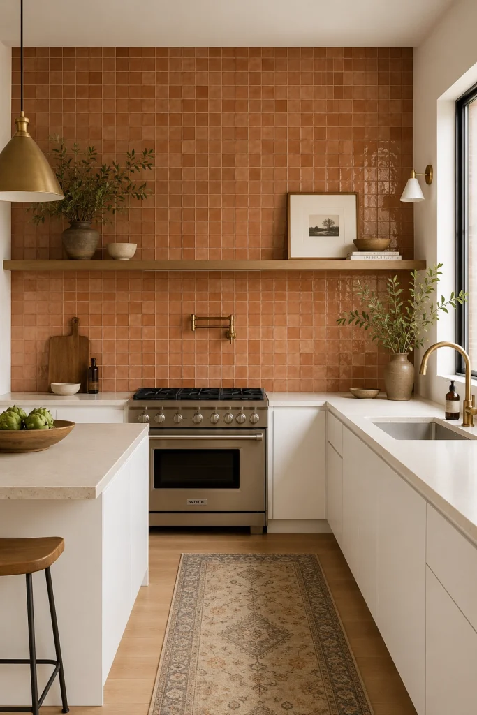 32 Best Small Galley Kitchen Remodel Ideas to Maximize Space 3 Install a Bold, Patterned Backsplash