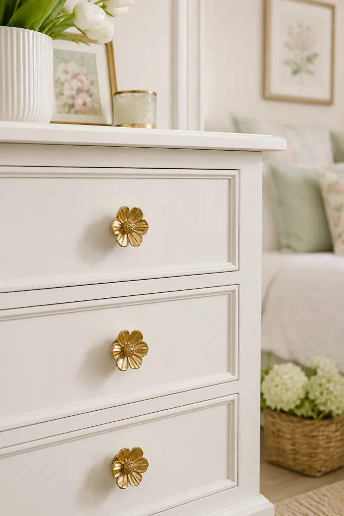 Update Hardware on Dressers and Nightstands