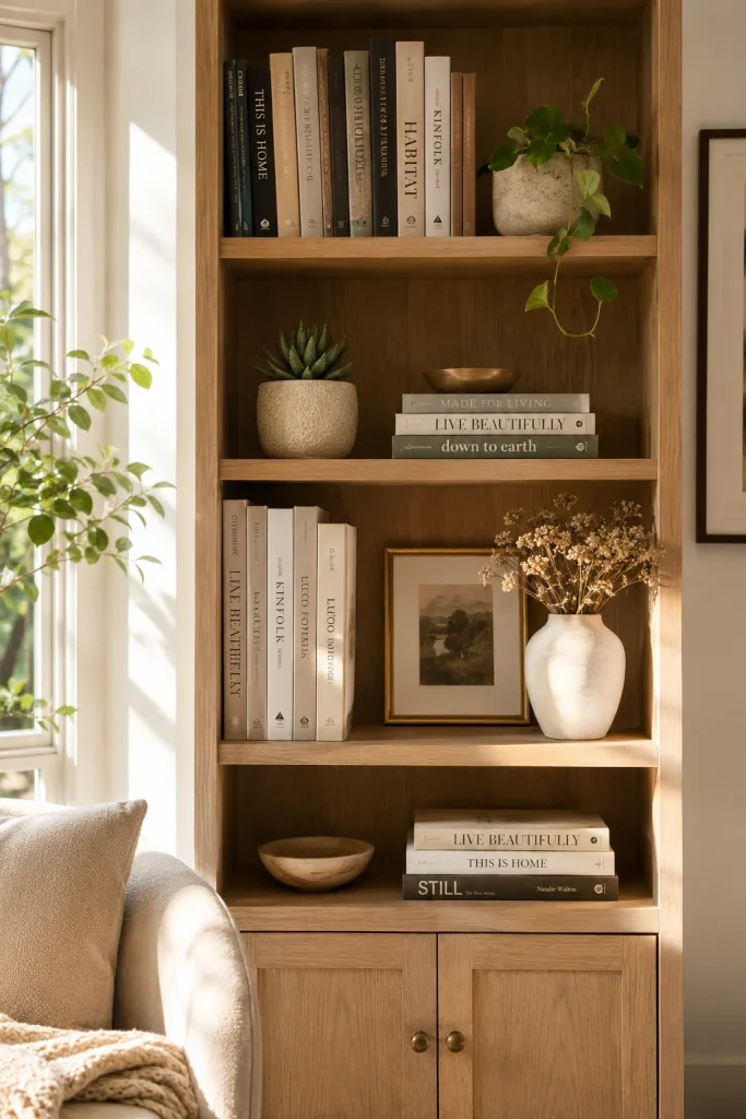  Style a Spring-Themed Bookshelf