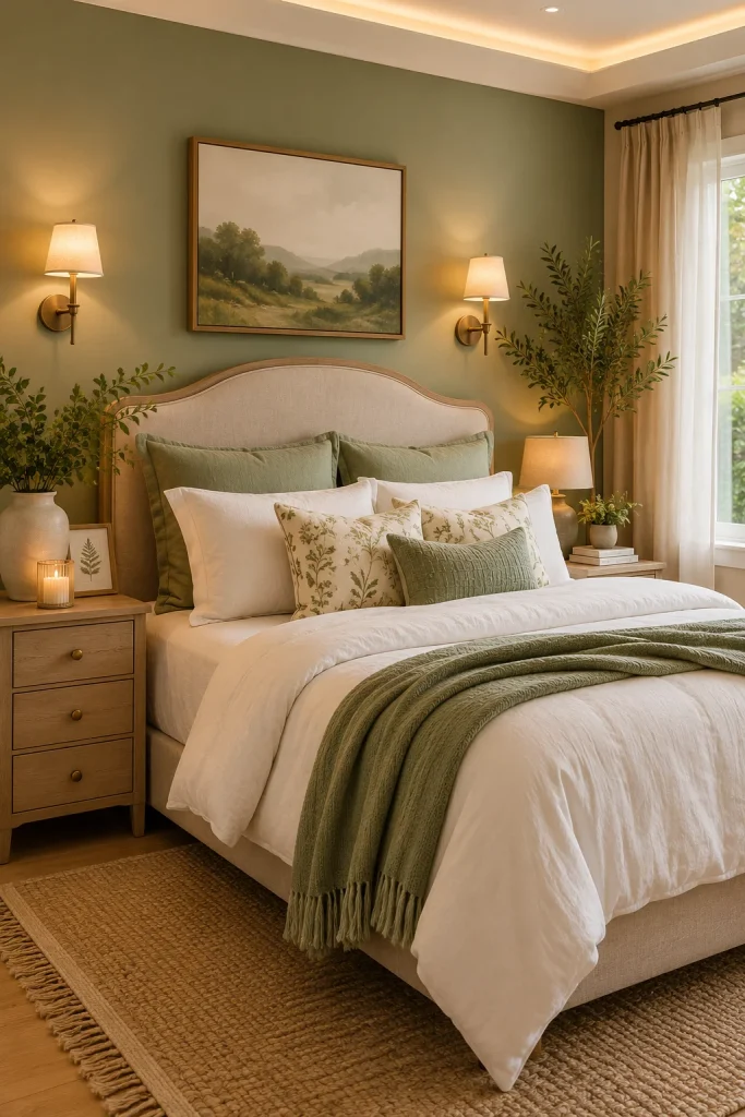 Paint an Accent Wall in a Soft Sage Green