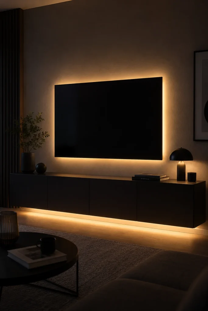 Besta with Integrated LED Lighting