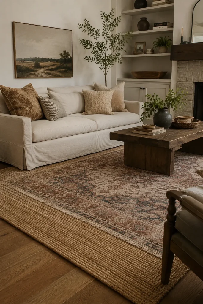  Layered Neutral Rugs for Warmth and Texture