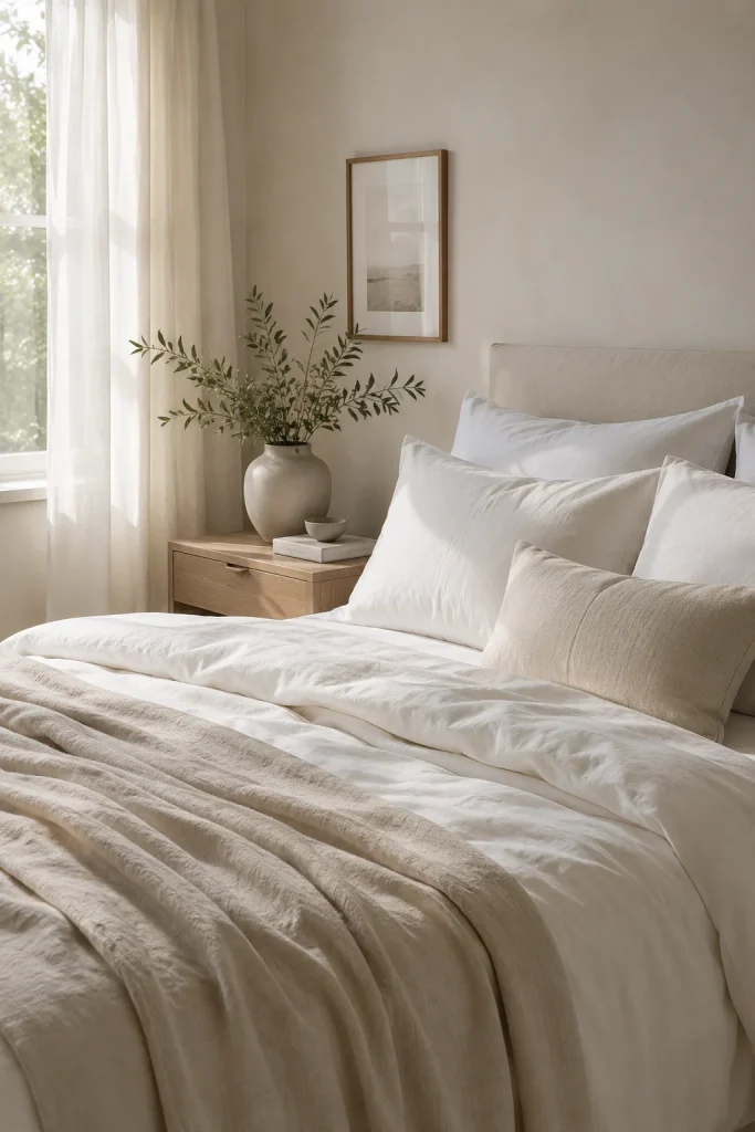 27 Spring Home Decor Ideas to Refresh Your Space in Style 10 Refresh Your Bedding with Light Linen Sheets