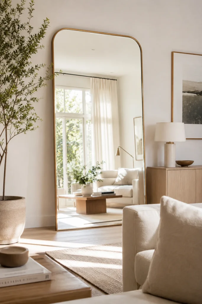 27 Spring Home Decor Ideas to Refresh Your Space in Style 13 Bring in Natural Light with Mirrors
