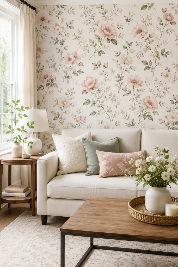  Use Removable Wallpaper for an Accent Wall