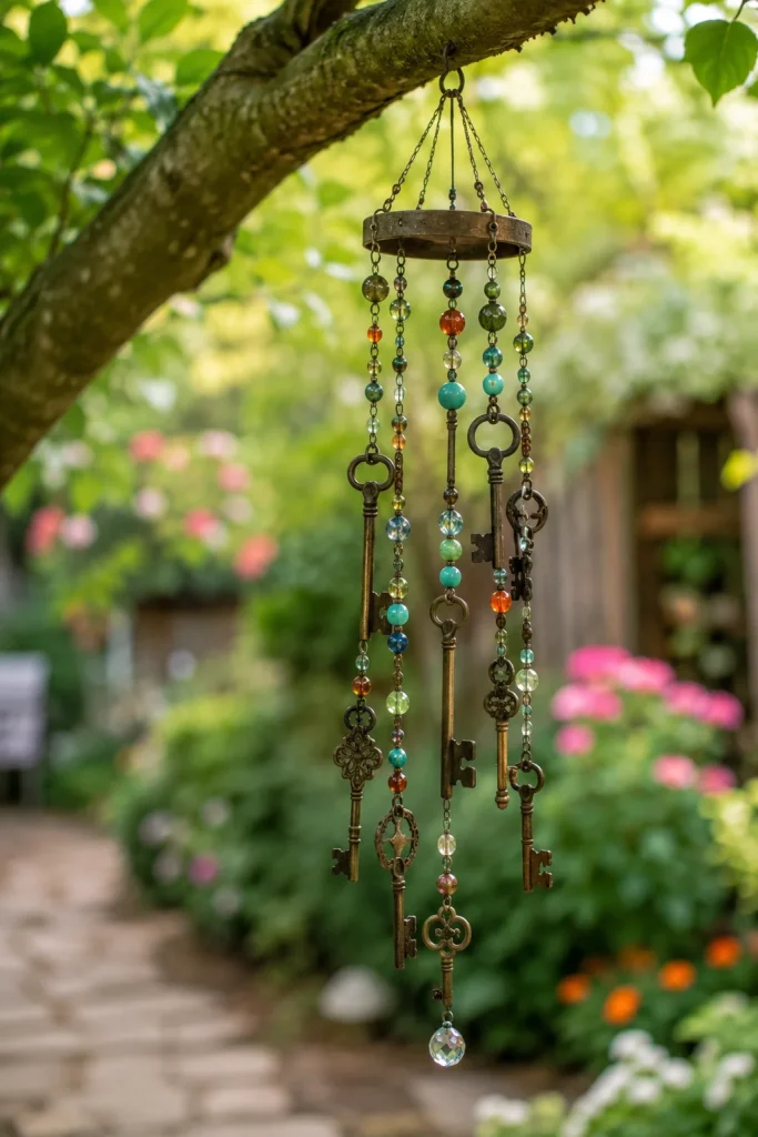 31 Creative DIY Garden Decor Ideas for Indoor & Outdoor Spaces 22 DIY Garden Wind Chimes