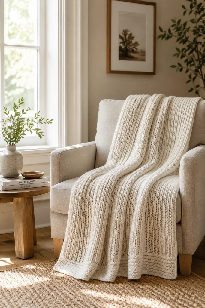 27 Spring Home Decor Ideas to Refresh Your Space in Style 24 Layer Light Throws on Chairs and Sofas