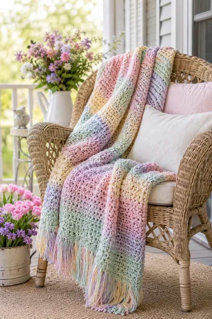 25. Soft Pastel Throw Blankets