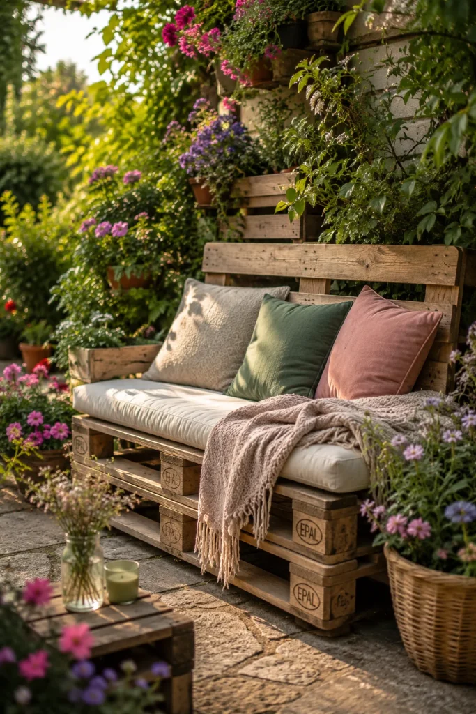 31 Creative DIY Garden Decor Ideas for Indoor & Outdoor Spaces 30 DIY Garden Bench from Pallets