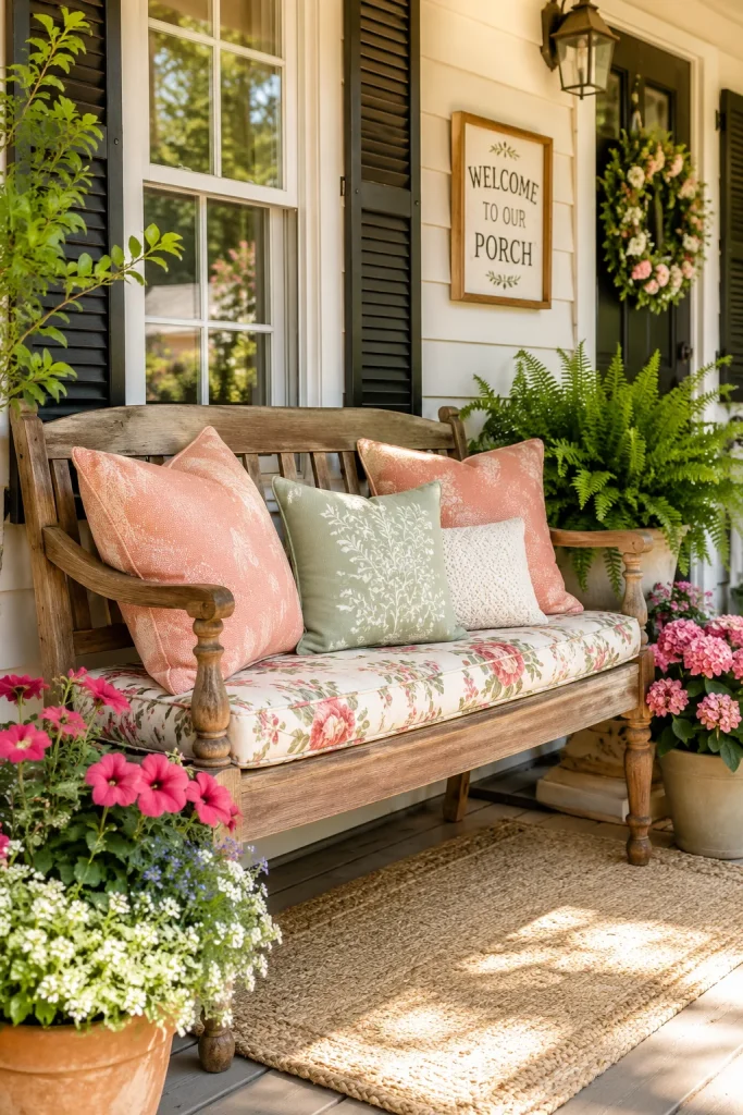 5. Cosy Cushioned Bench Seating
