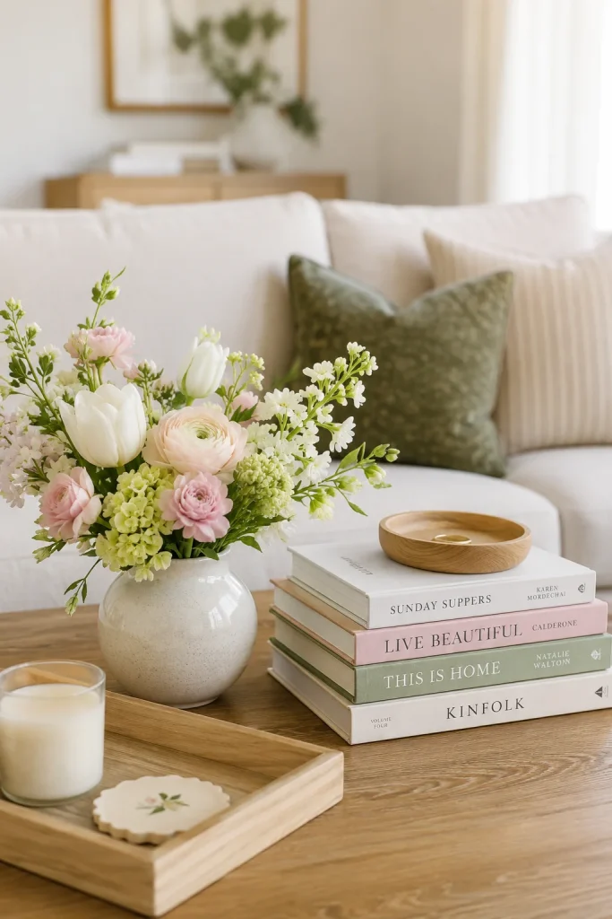 Style Your Coffee Table with Spring Accents