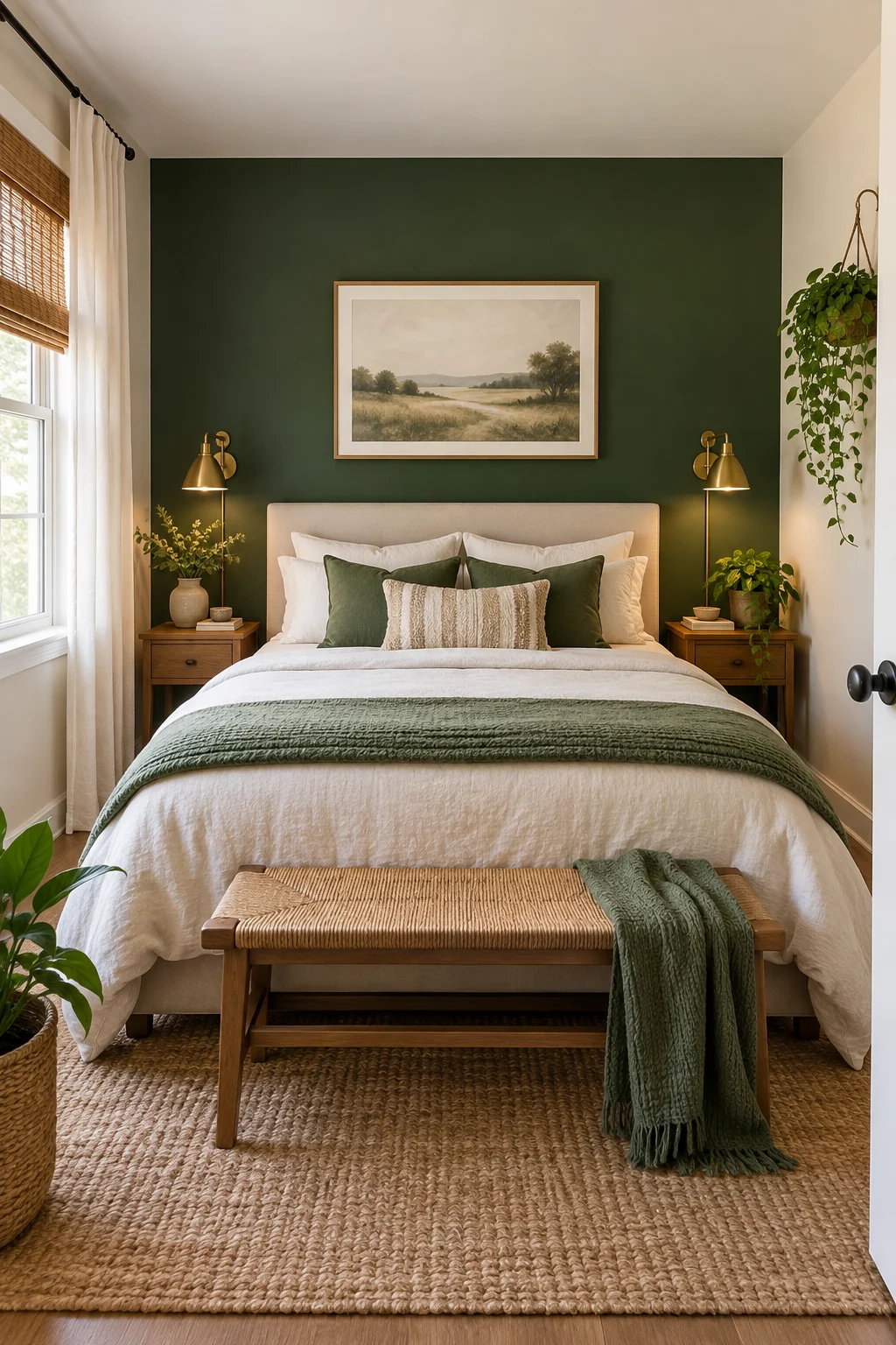 13 Small Bedroom Ideas That Make a Tiny Room Feel Bigger and Cozier 13 Let One Wall Carry the Color and Keep the Rest Quiet